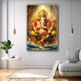 Beautiful Lord Ganesha Acrylic Wall Paintings & Arts